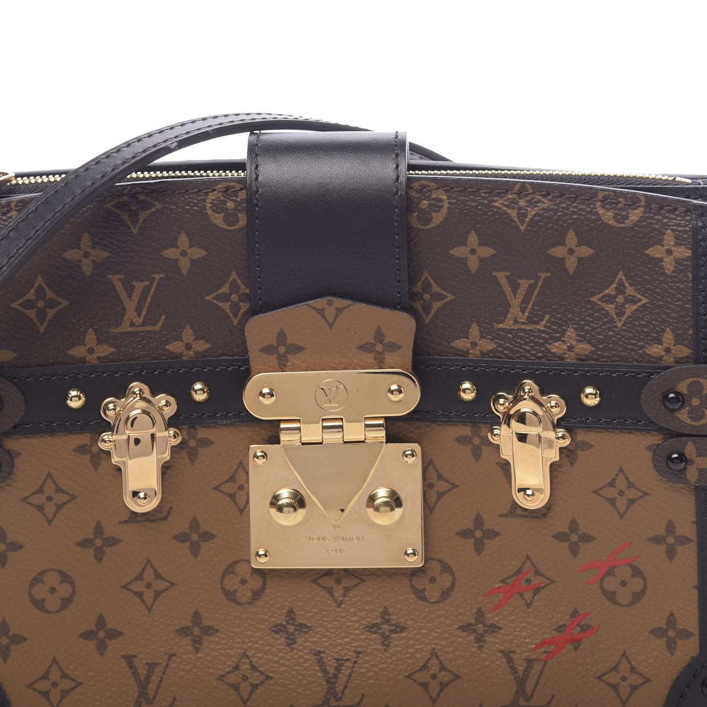 Reverse Monogram Trunk Clutch