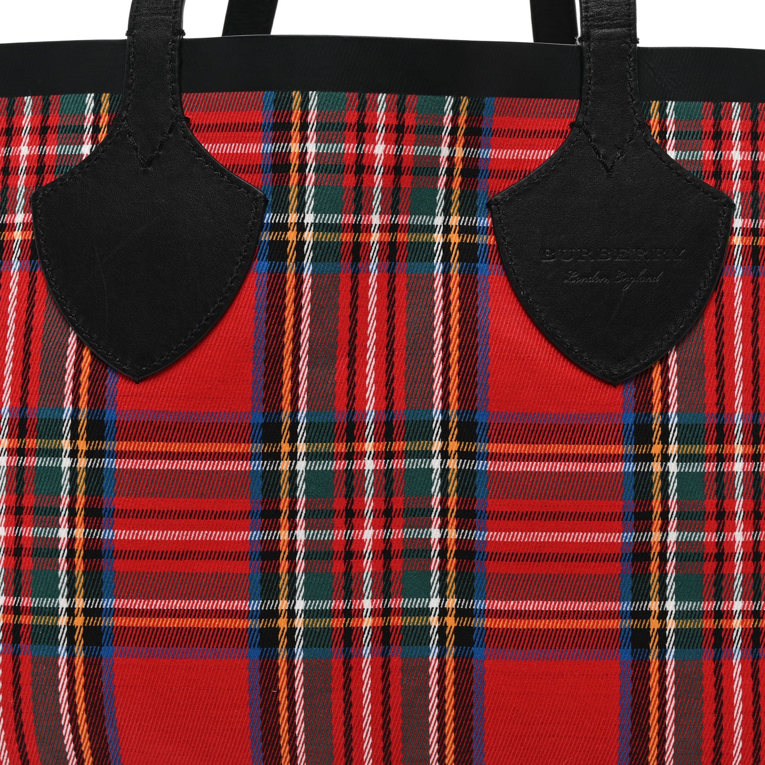 Burberry Vintage Check Medium The Giant Reversible Tote Antique Yellow Bright Red 14 of 20