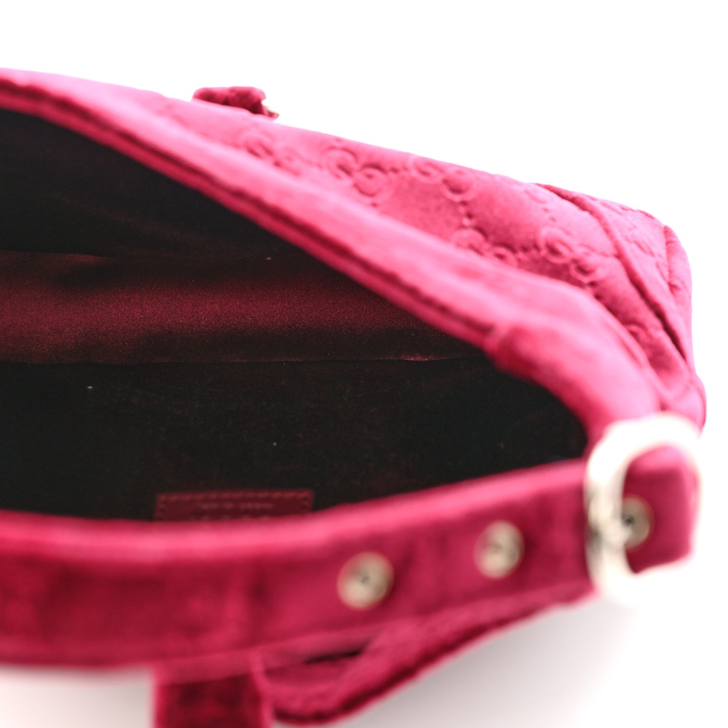New Velvet Ashmir GG Monogram Small Jackie 1961 Hobo Red