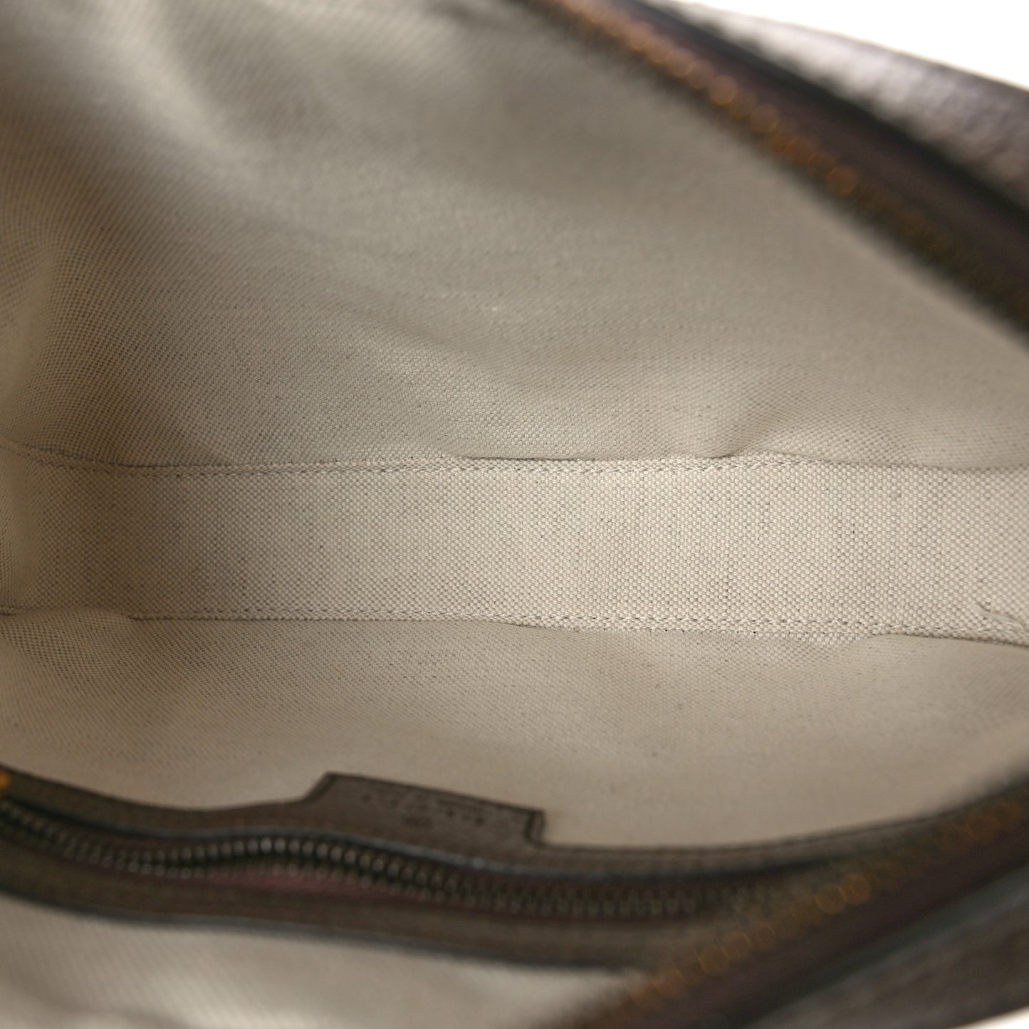 GG Supreme Monogram Textured Dollar Calfskin Web Ophidia Wristlet Shoulder Bag Beige Ebony New Acero