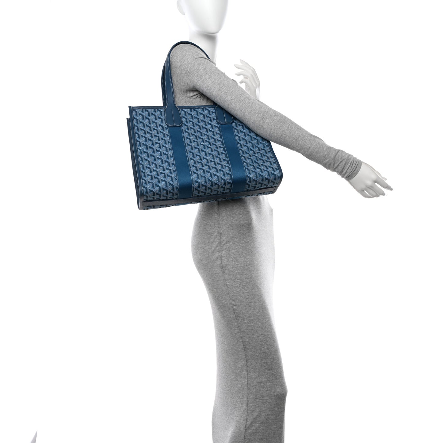 Goyardine Villette PM Tote Ocean Blue