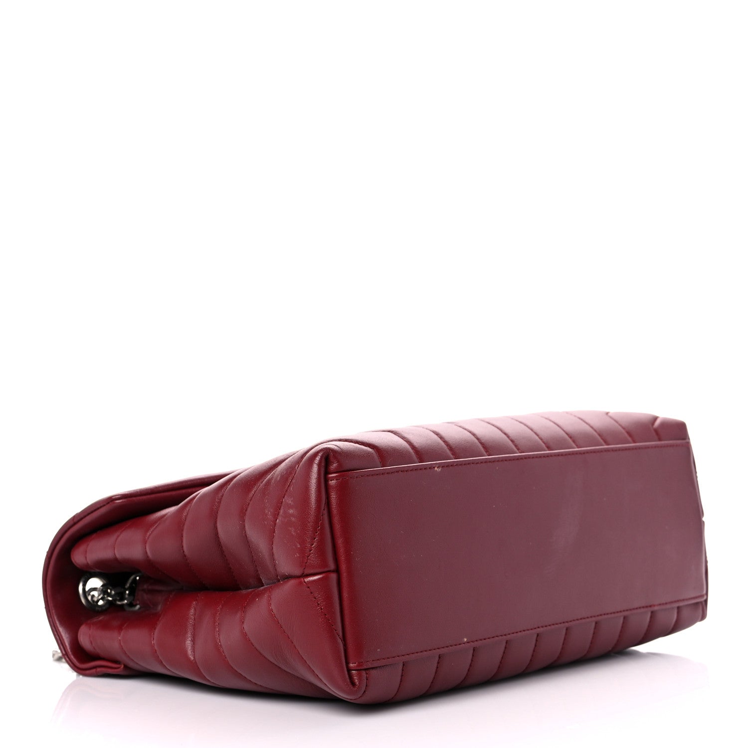 Saint Laurent Calfskin Y Quilted Monogram Medium Loulou Chain Satchel Palissandre 4 of 28