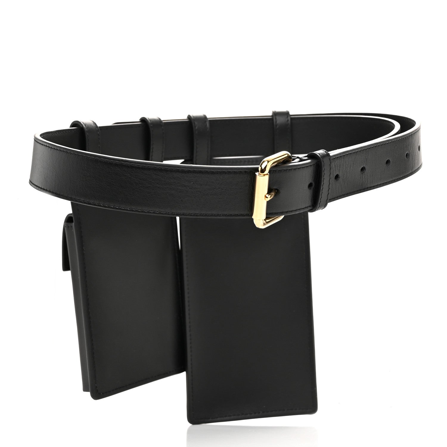 Fendi Calfskin Multi Pocket Belt Black 3 of 10