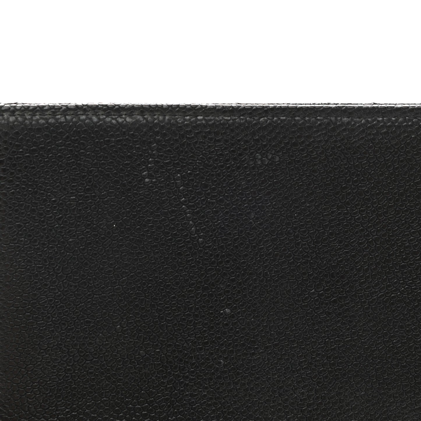 Caviar Quilted Reissue Yen Wallet Black
