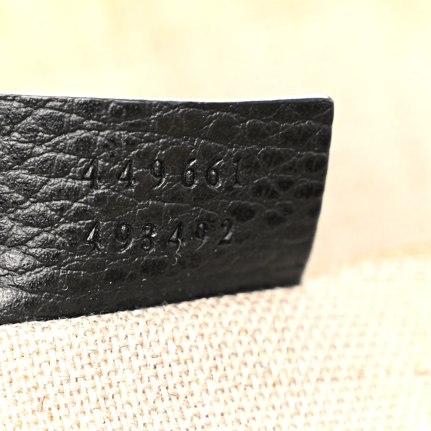 Dollar Calfskin Small GG Charm Dome Bag Black