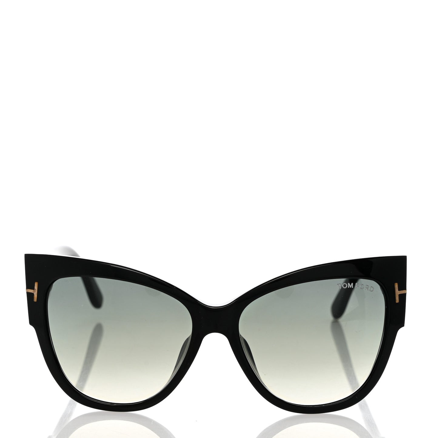 Acetate Anoushka Cat Eye Sunglasses TF371 Black