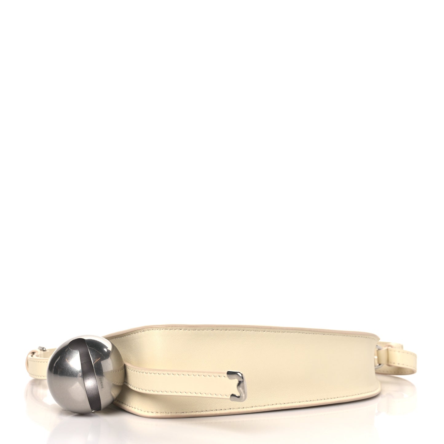 Calfskin Mini Shield Sling Bag Pearl