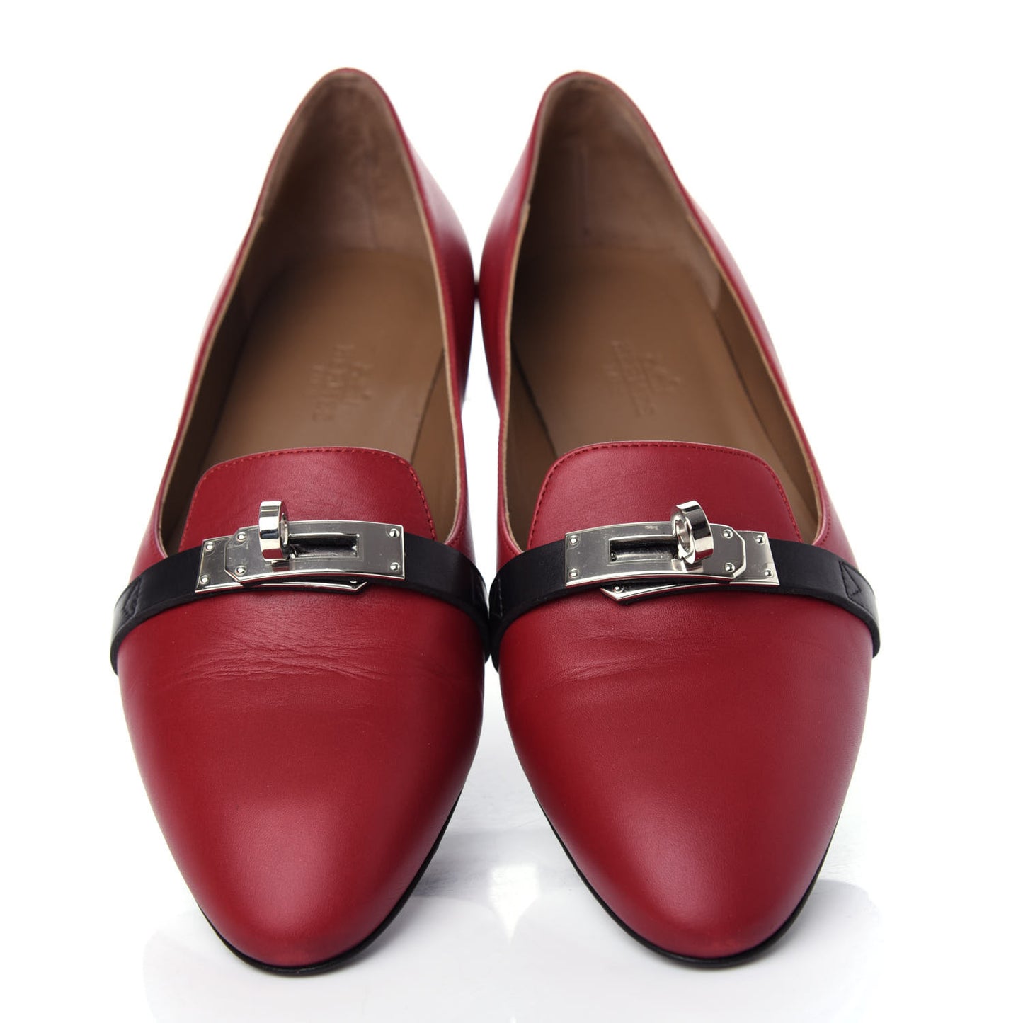 Calfskin Pegase Ballerina Flats 35 Carmin Black