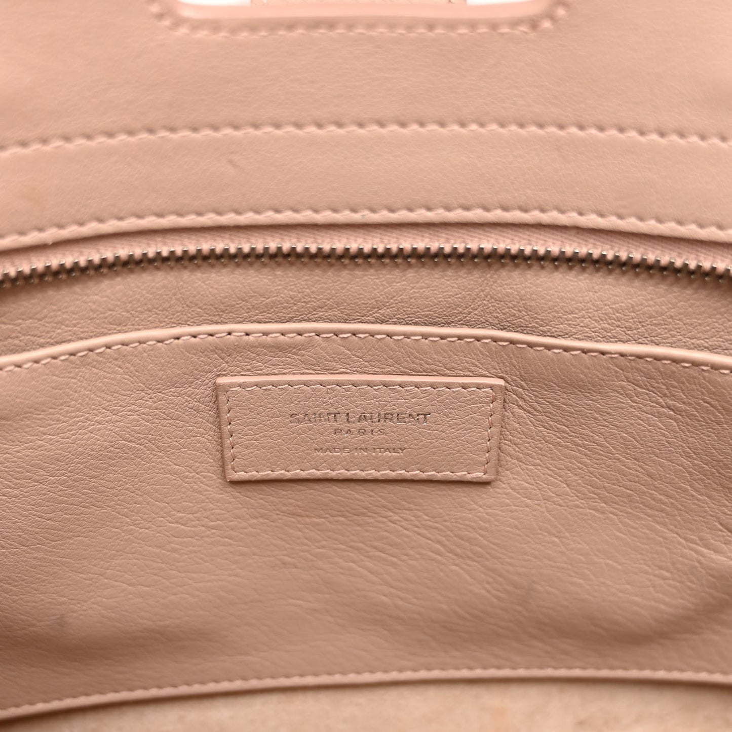 Calfskin Crocodile Embossed Baby Monogram Downtown Cabas Dark Beige