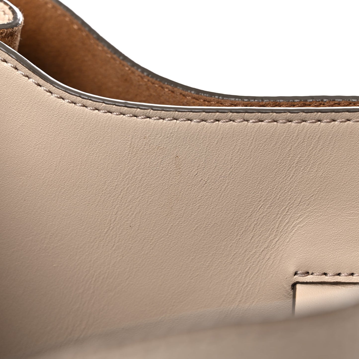Grained Calfskin Large Milla Hobo Natural