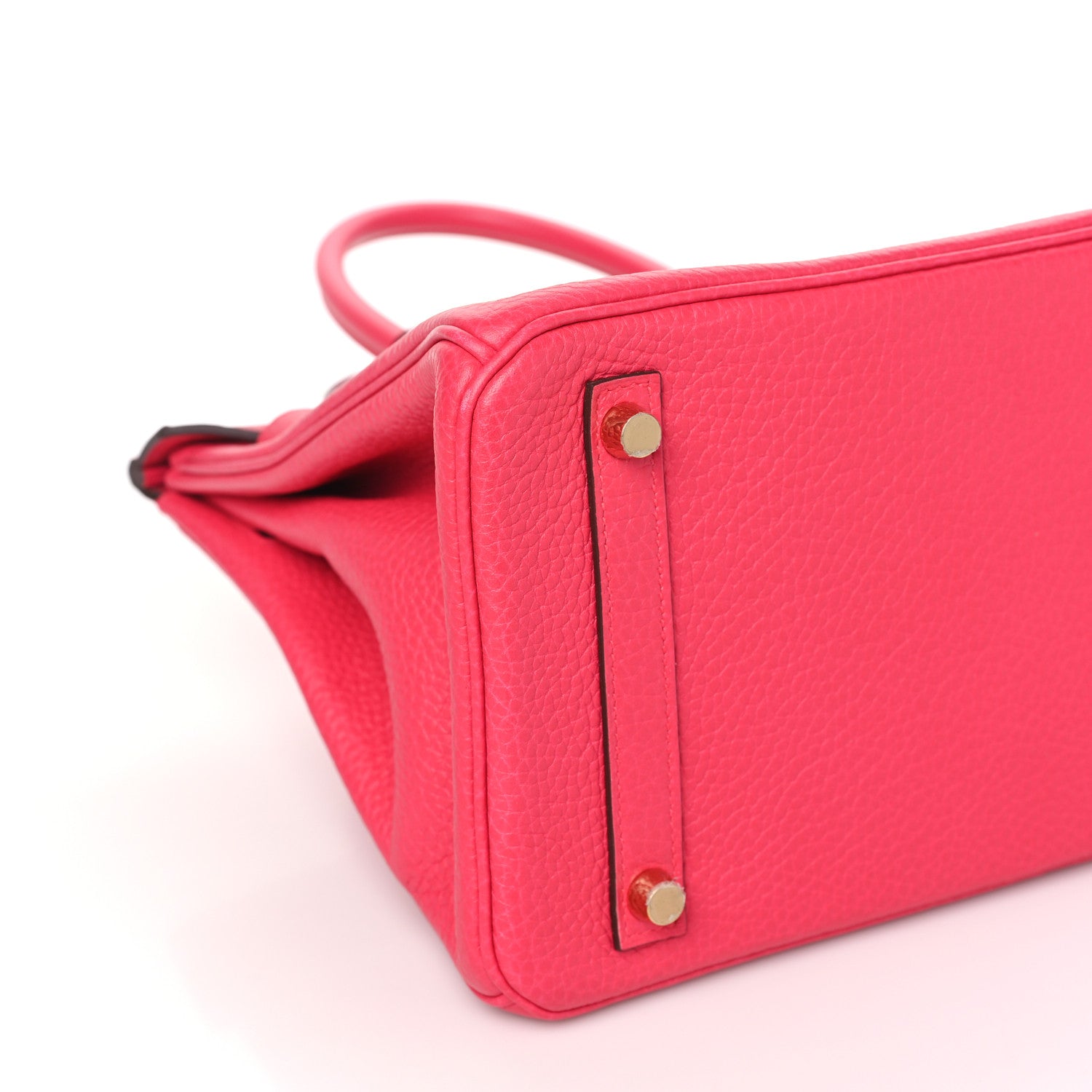 Hermes Taurillon Clemence Birkin 30 Rose Extreme 9 of 12