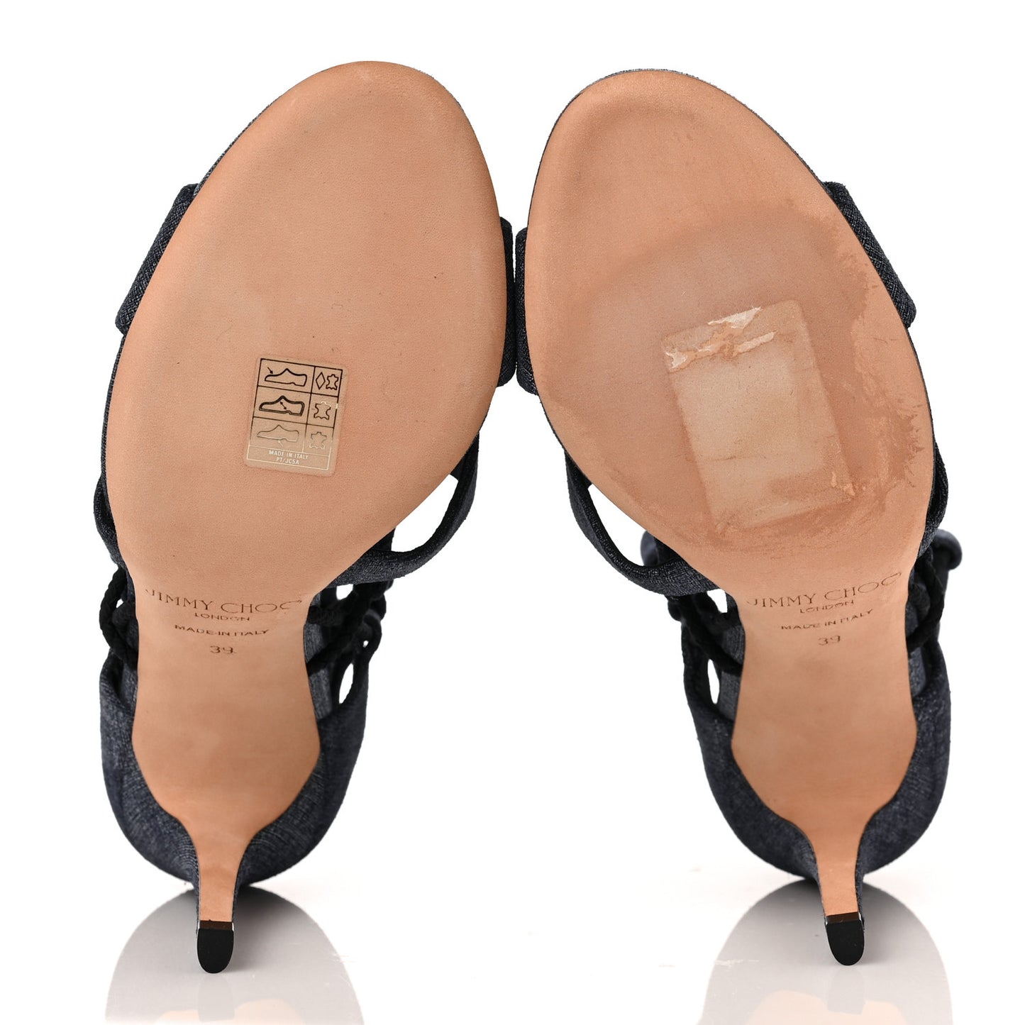 Denim Sandals 39 Indigo