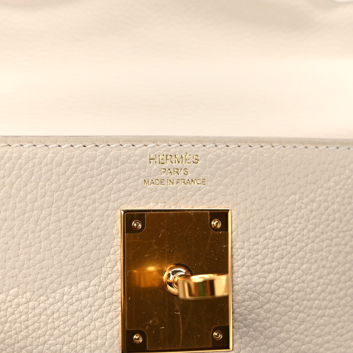 Hermes Togo Kelly Retourne 28 Craie 7 of 12