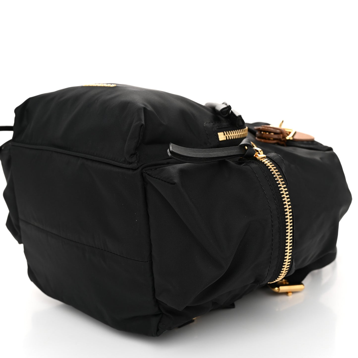 Nylon Medium Rucksack Backpack Black