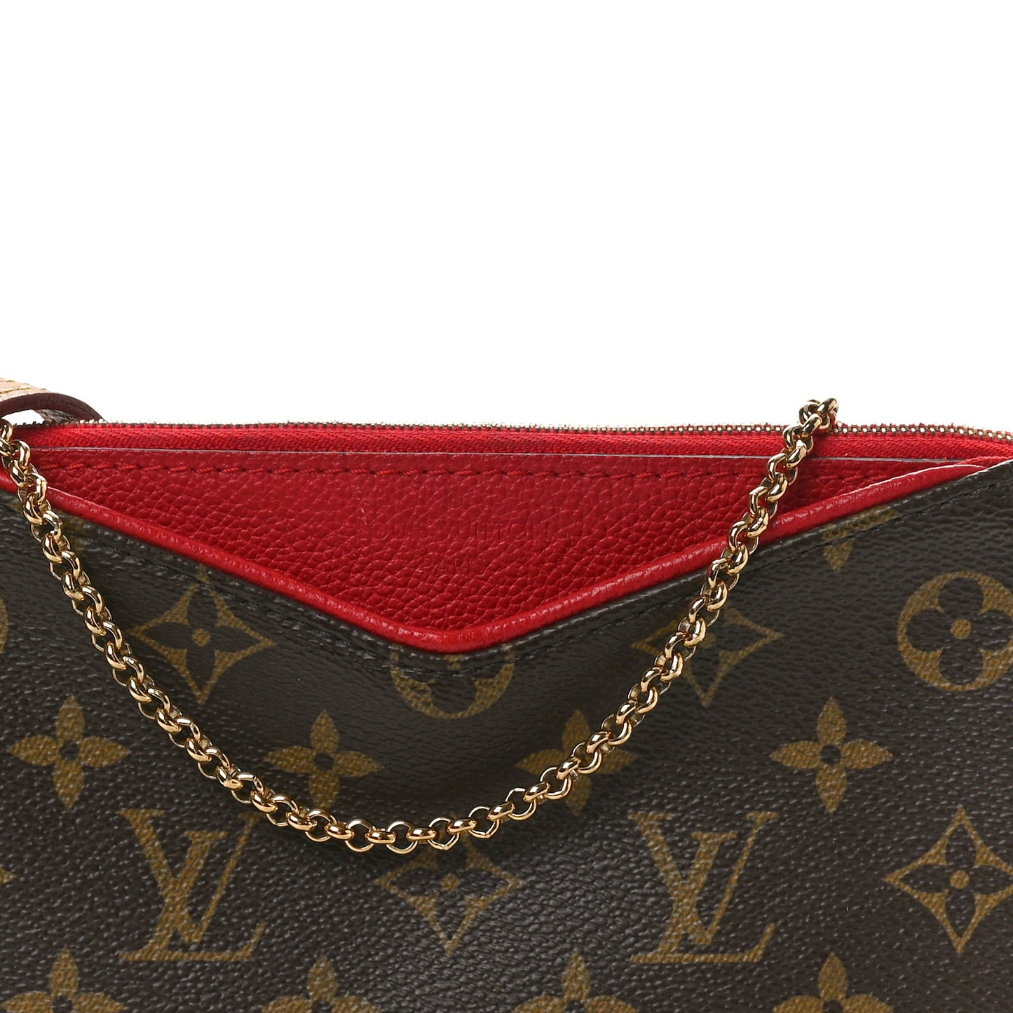 Monogram Pallas Clutch Cherry