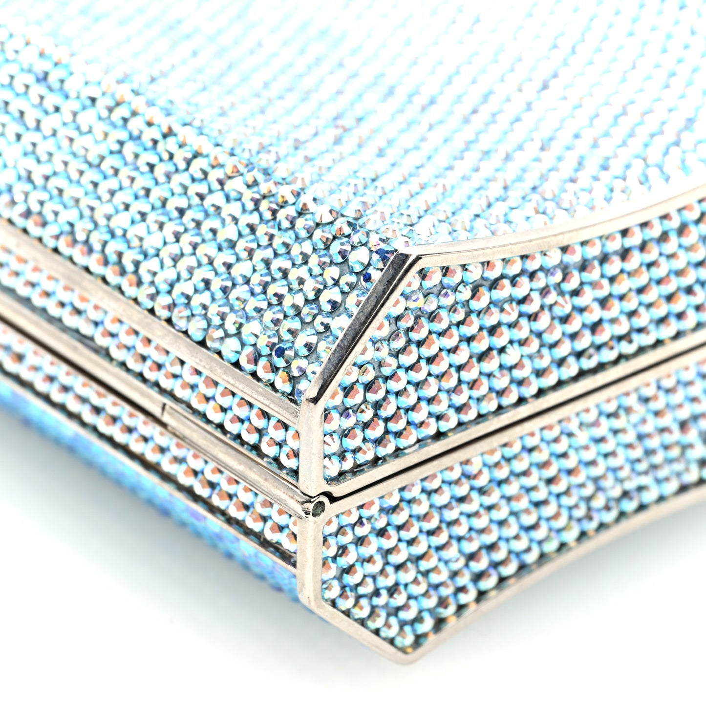 Swarovski Crystal Minaudiere Clutch Blue