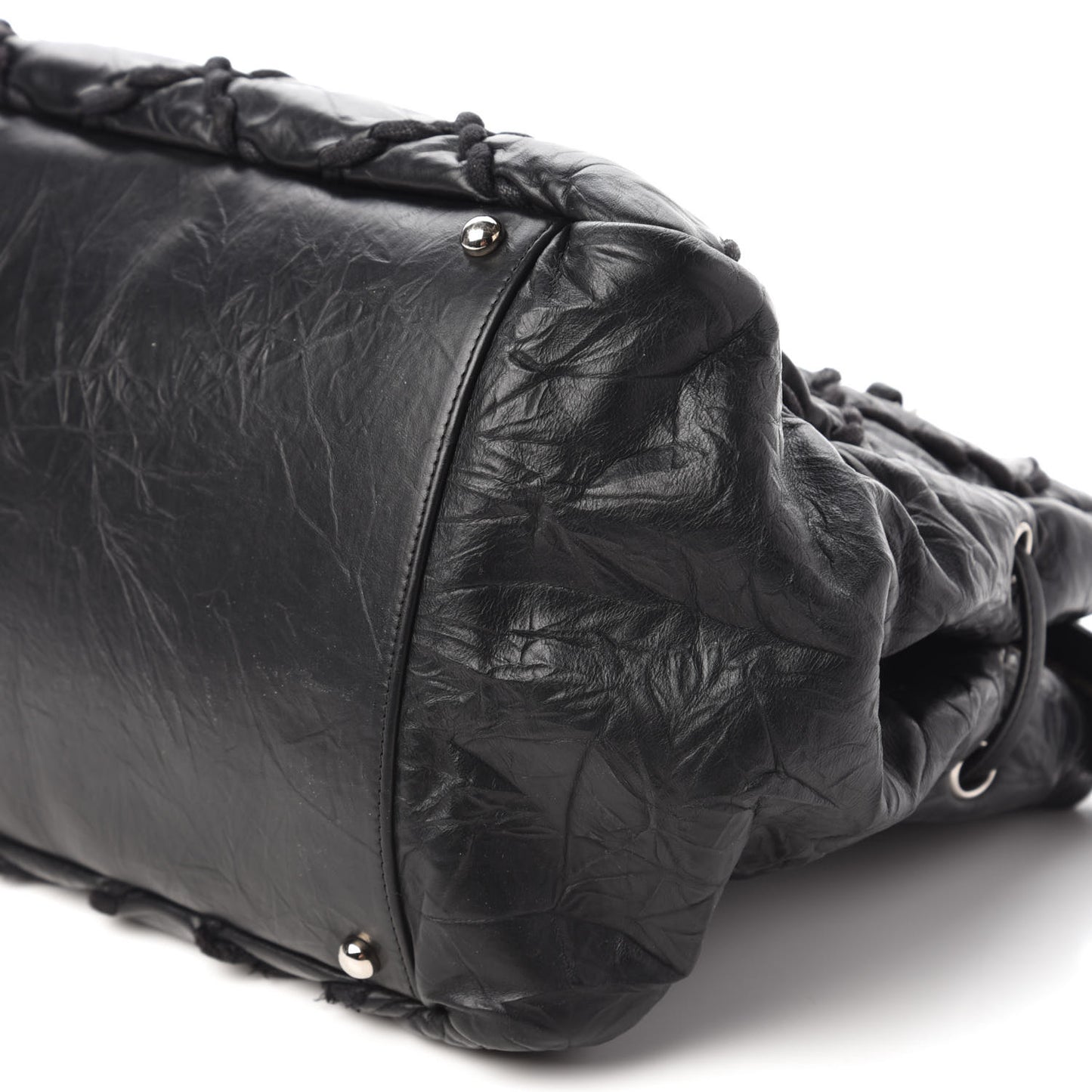 Calfskin Ultra Stitch Tote Black