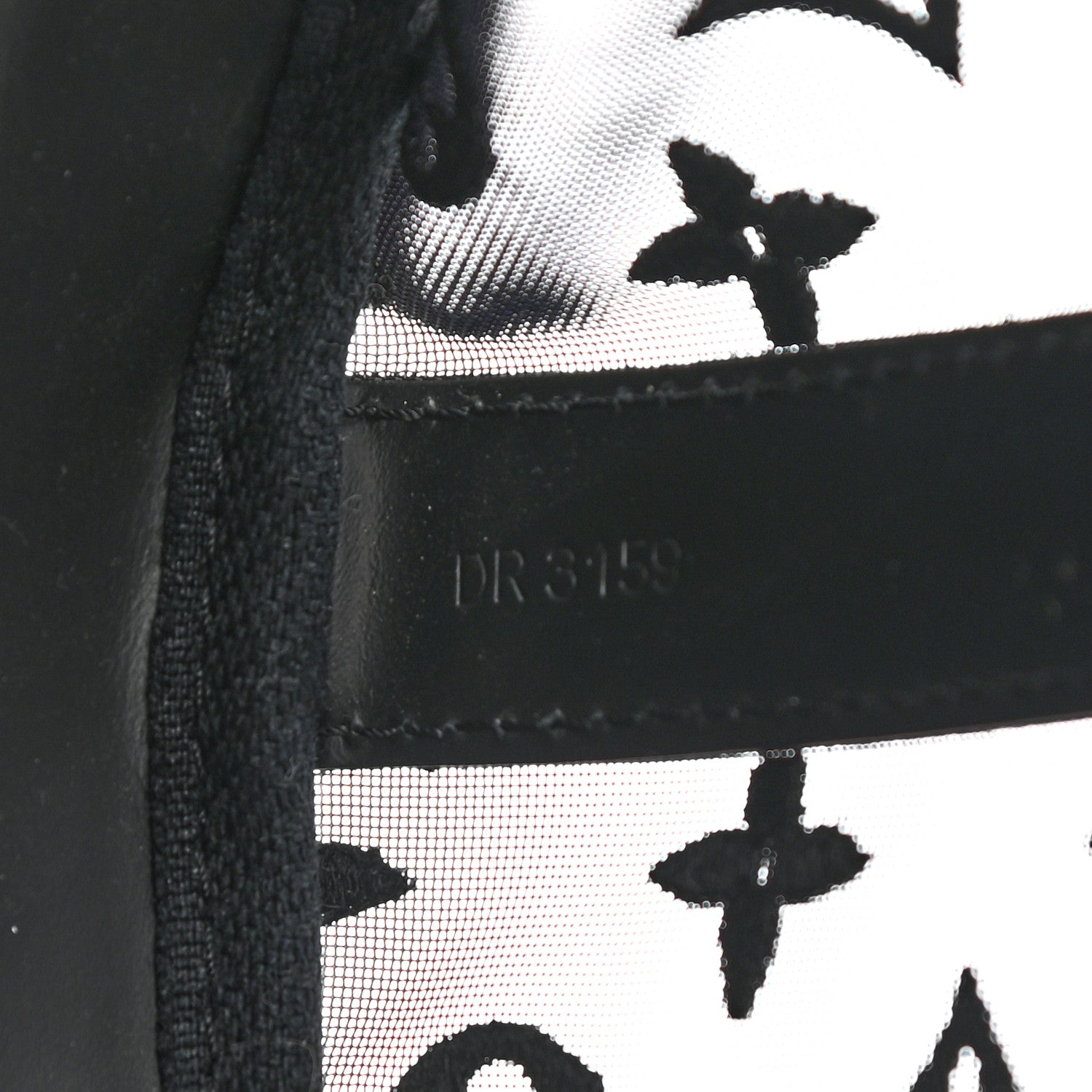Louis Vuitton Monogram See Through Keepall Bandouliere 50 Black 7 of 14