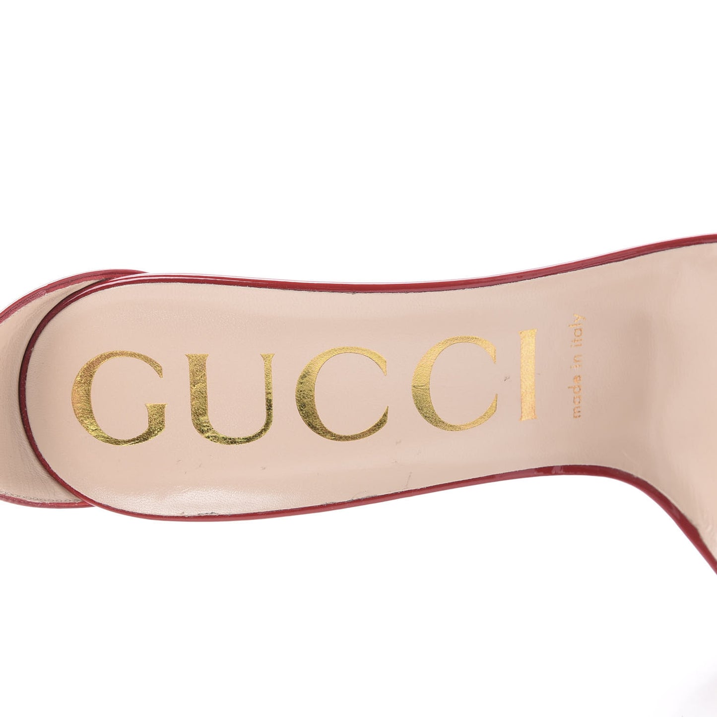 Patent Strappy Removable Sock Sandals 38.5 Hibiscus Red