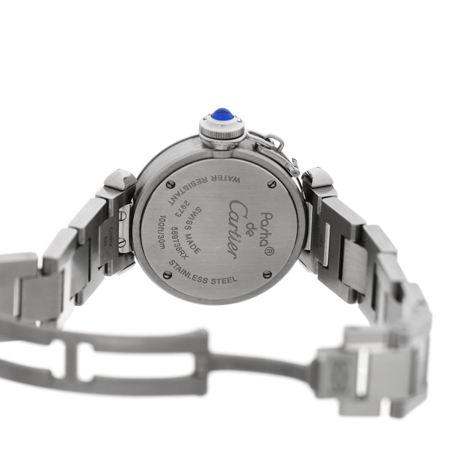 Cartier Stainless Steel 27mm Miss Pasha Quartz Watch Silver 4 of 6