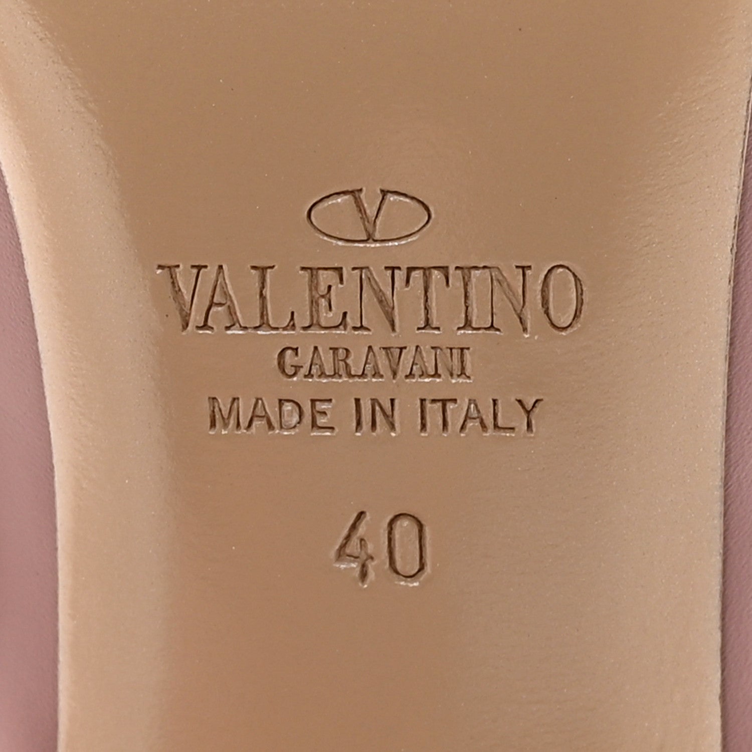 Valentino Garavani Calfskin Nappa Rockstud Ankle Strap 100mm Pumps 40 Grey Pink Poudre 6 of 12