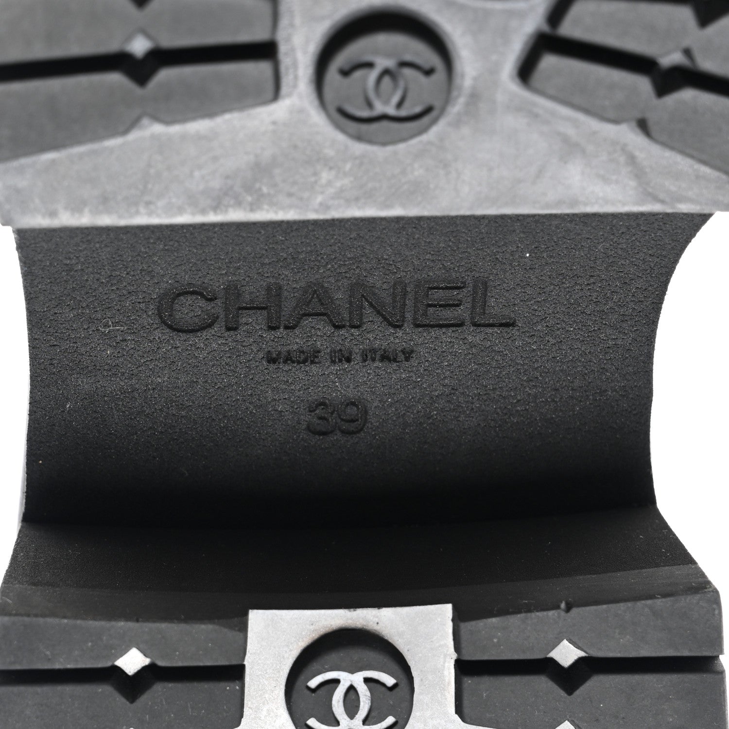 Chanel Calfskin Patent Cap Toe Quilted Short Boots 39 Brown Black 6 of 11