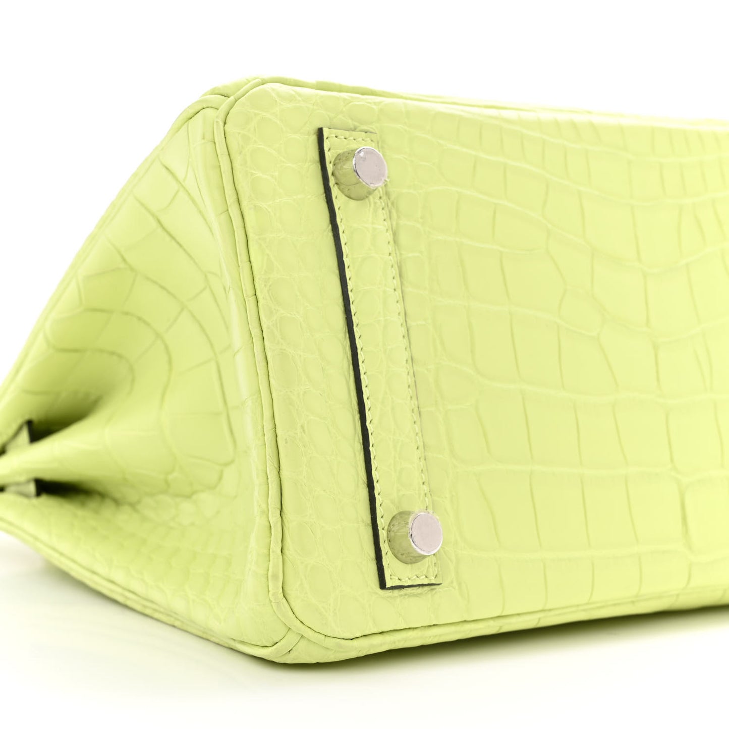 Matte Alligator Birkin 25 Jaune Bourgeon