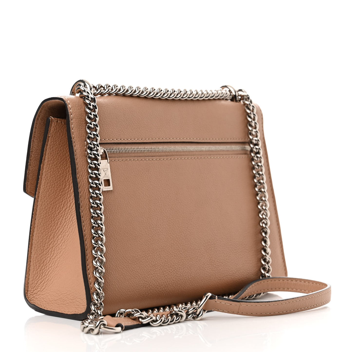 Soft Calfskin Mylockme Chain Bag BB Papyrus Creme
