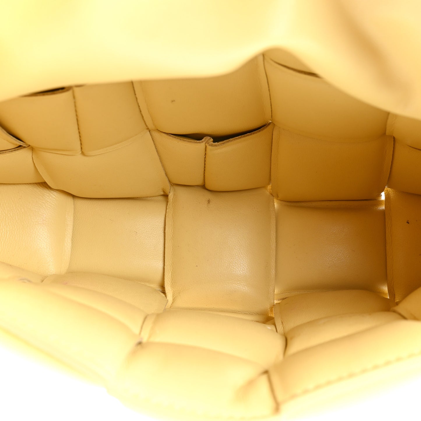 Lambskin Maxi Intreccio Padded Chain Cassette Crossbody Bag Corn