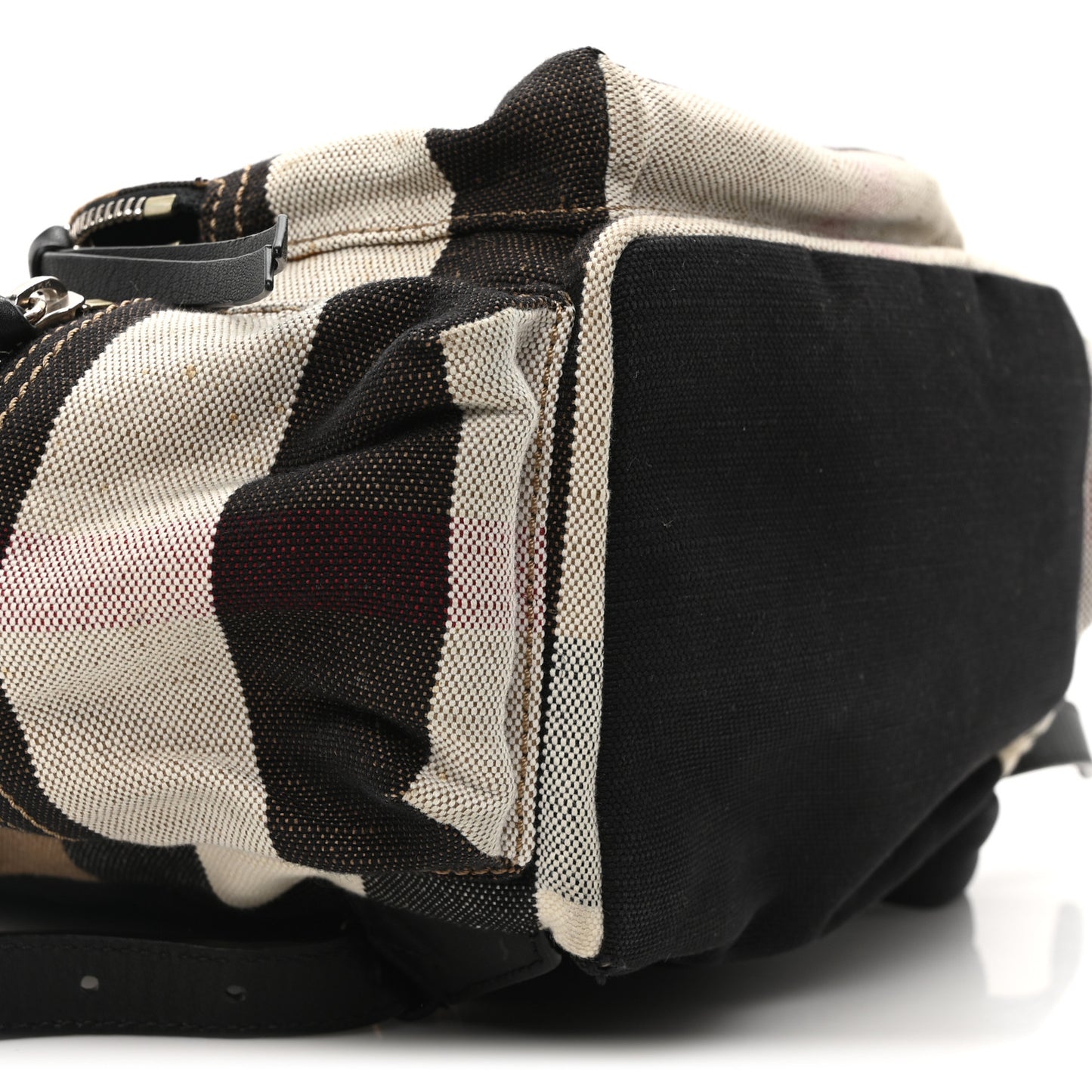 Canvas Mega Check Medium Rucksack Backpack Black