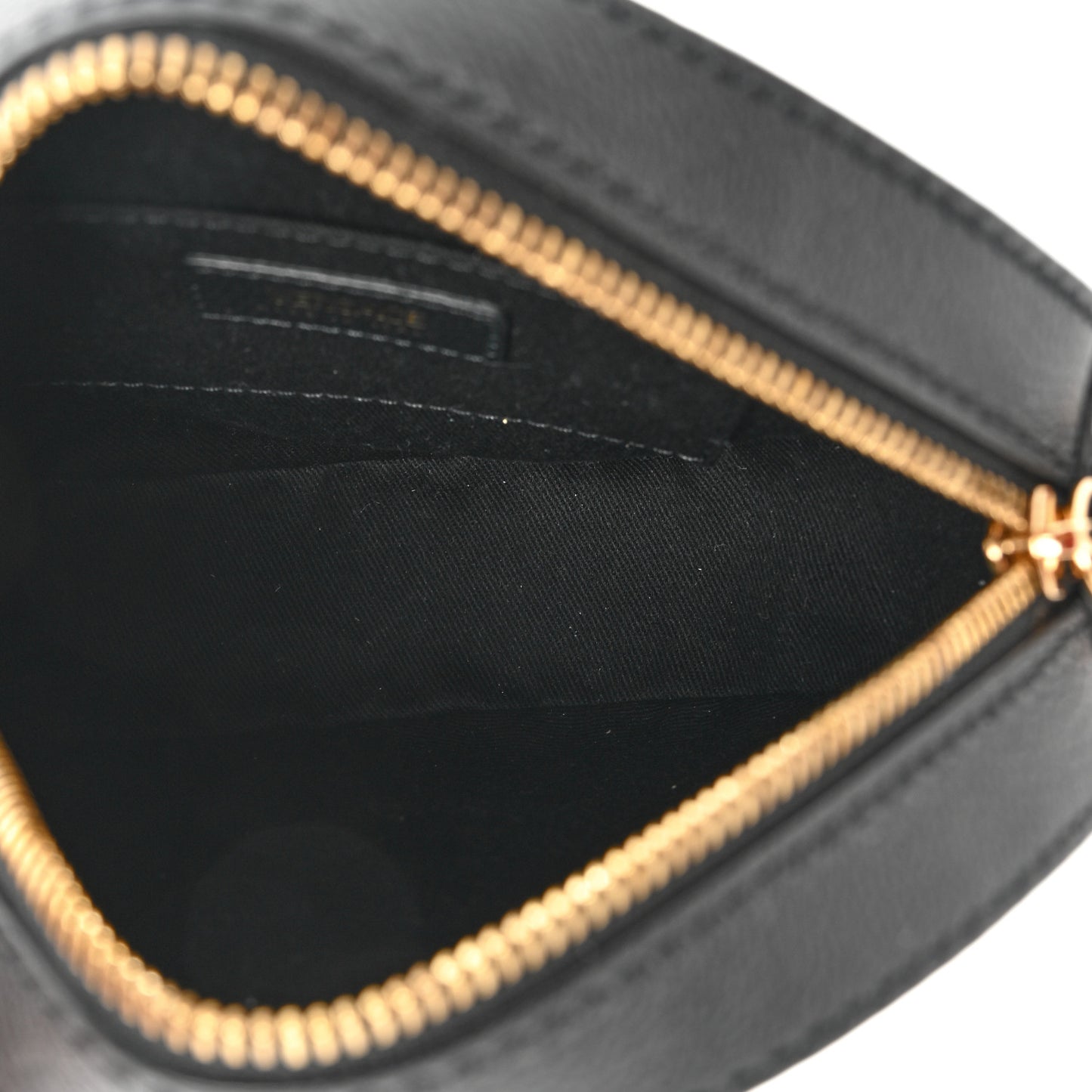 Calfskin La Medusa Round Camera Bag Black