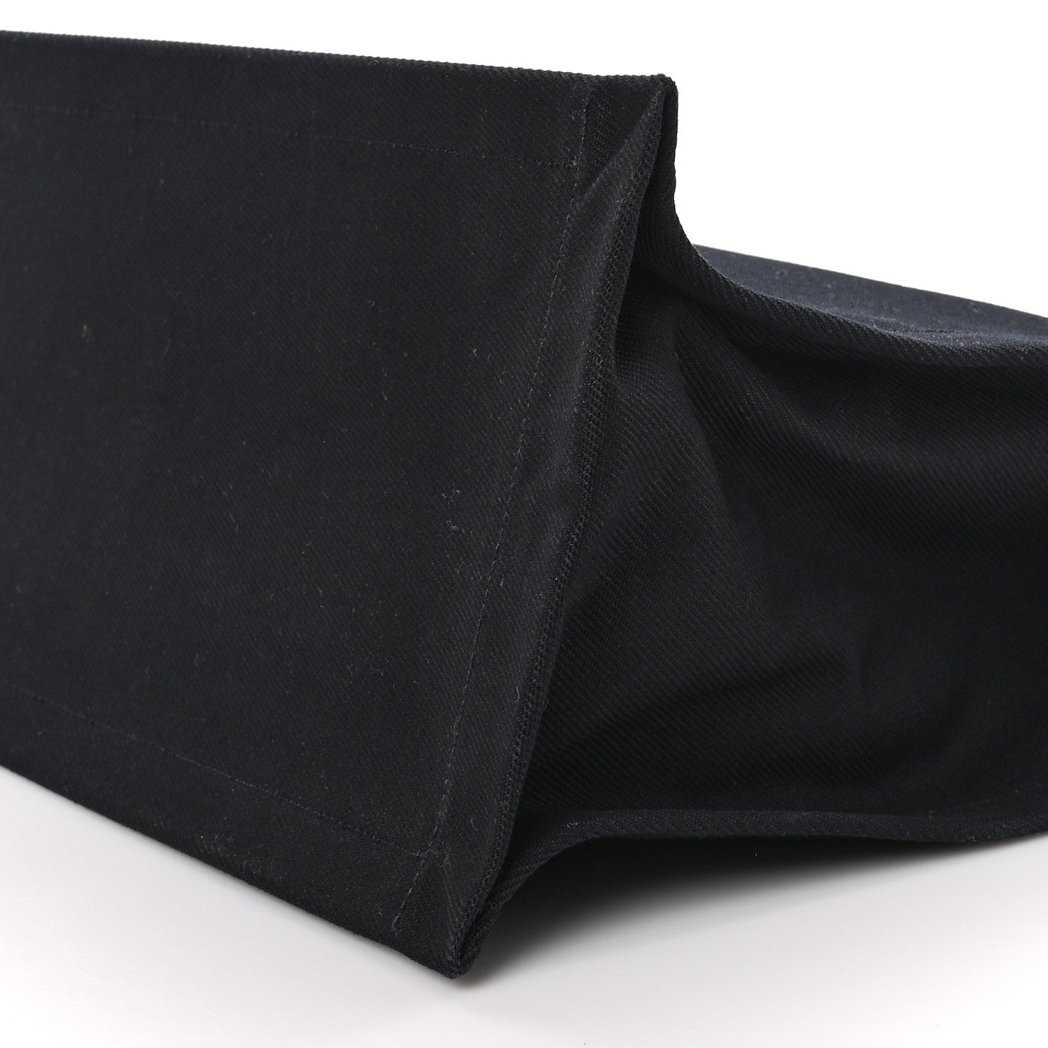 Saint Laurent Linen Calfskin Rive Gauche Tote Black 8 of 8