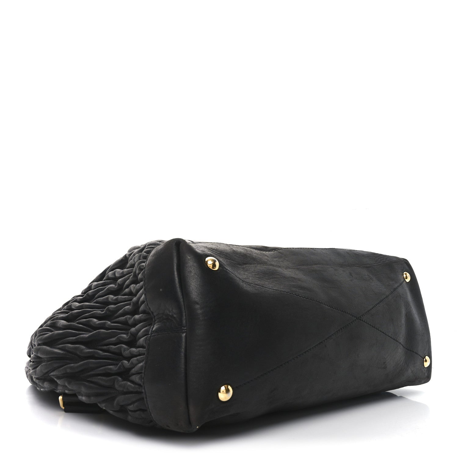Miu Miu Nappa Matelasse Top Handle Black 4 of 10