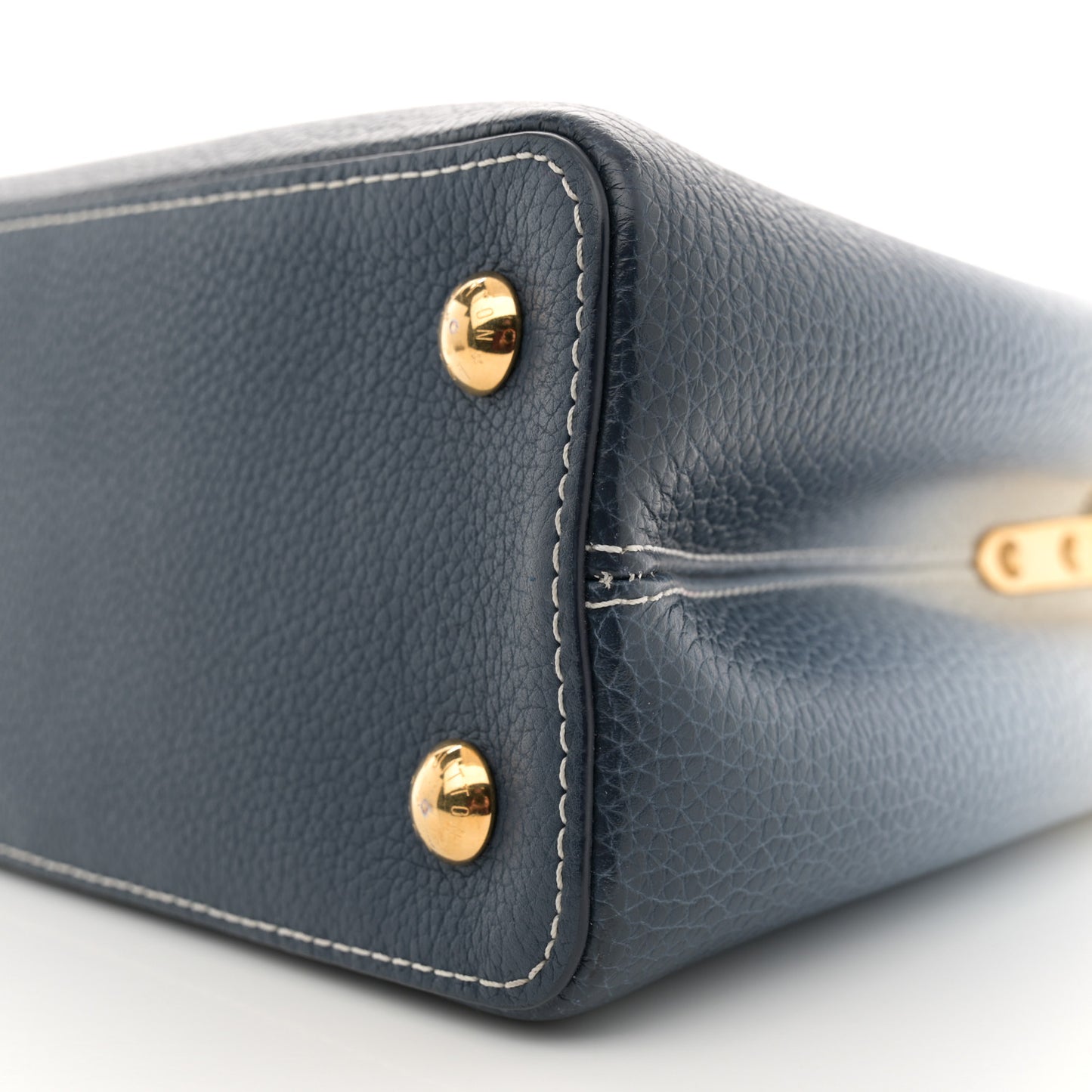 Taurillon Capucines PM Blue Marine