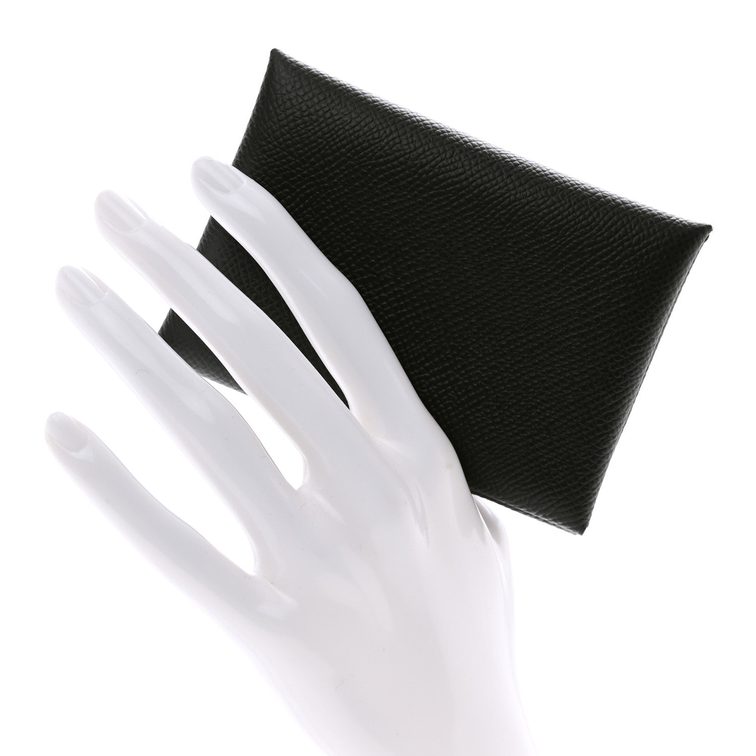 Hermes Epsom Calvi Duo Card Case Black 2 of 8