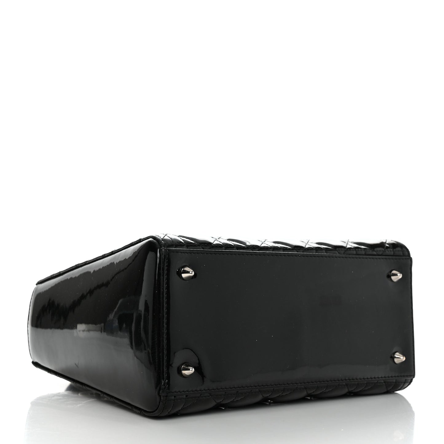 Patent Cannage Medium Lady Dior Black