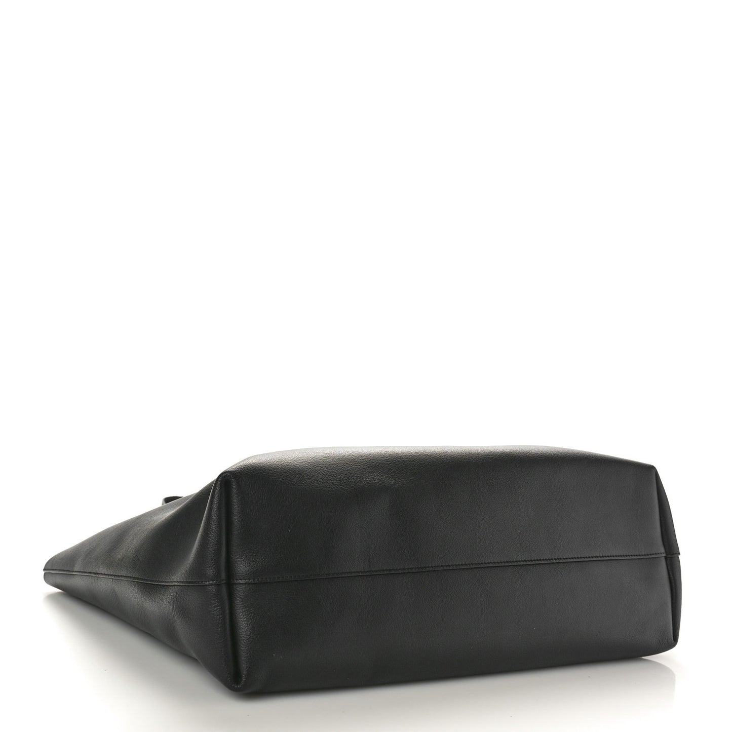 Calfskin Large Shopping Tote Black
