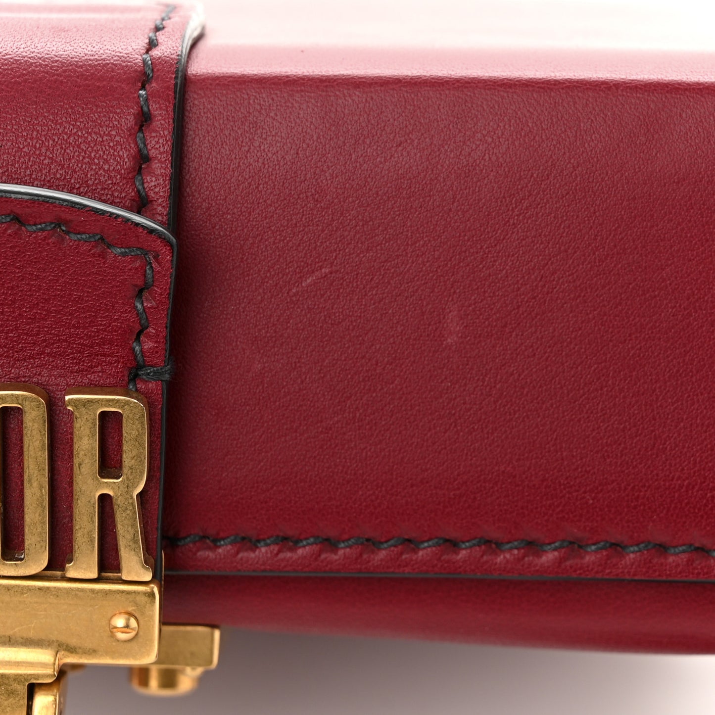 Lambskin Dioraddict Lockbox Red