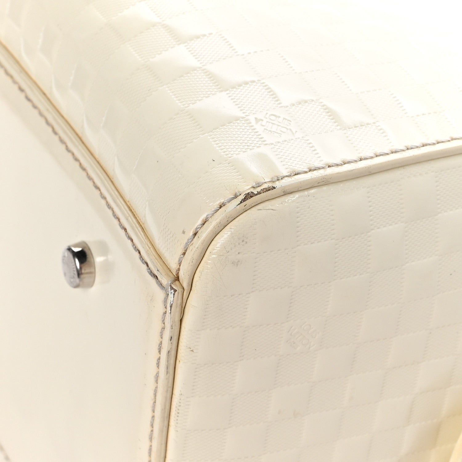 Louis Vuitton Damier Facette Speedy Cube PM Cream 8 of 10