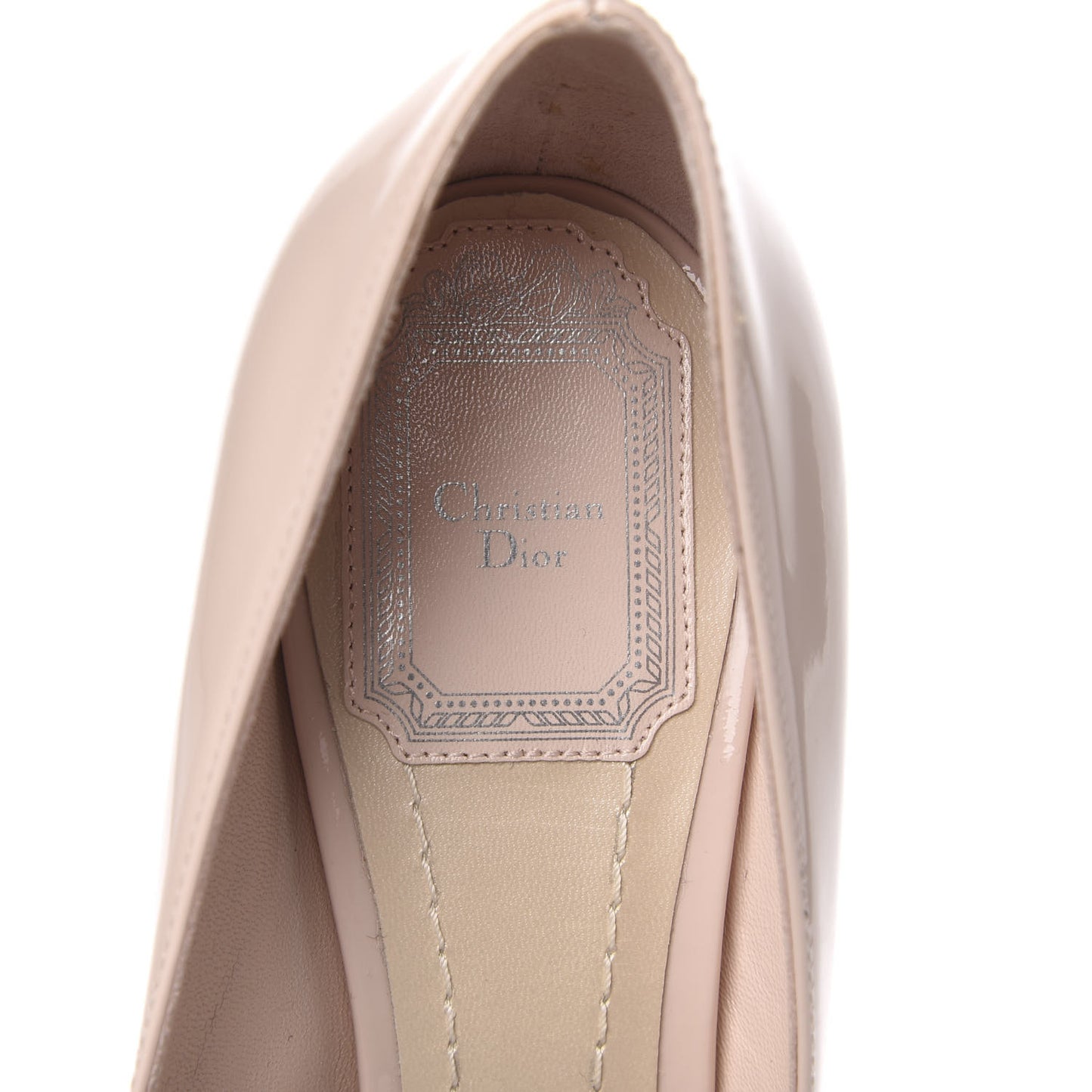 Patent Crystal Dianeme Pumps 38 Rose Poudre