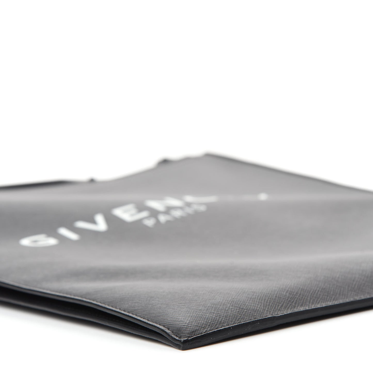 Textured Coated Canvas Logo Print Medium Rave Tote Black