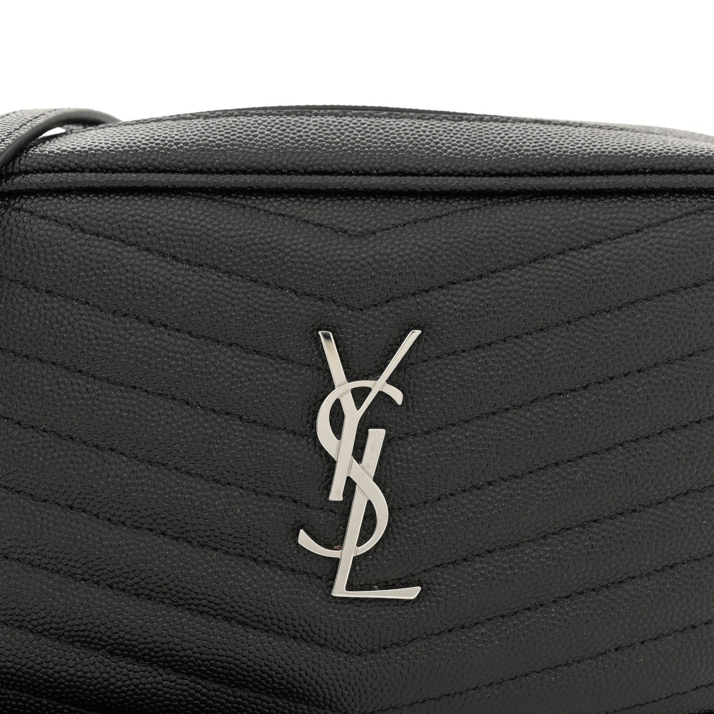 Grain De Poudre Matelasse Monogram Mini Lou Camera Bag Black