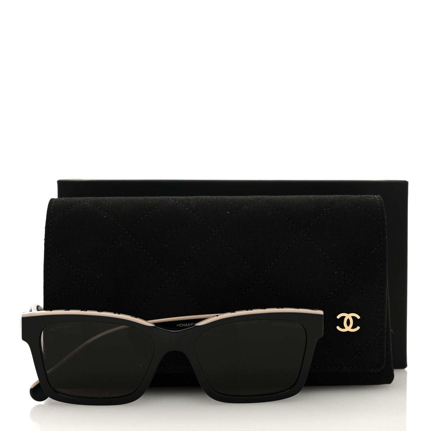 Acetate Square Sunglasses 5417 Black