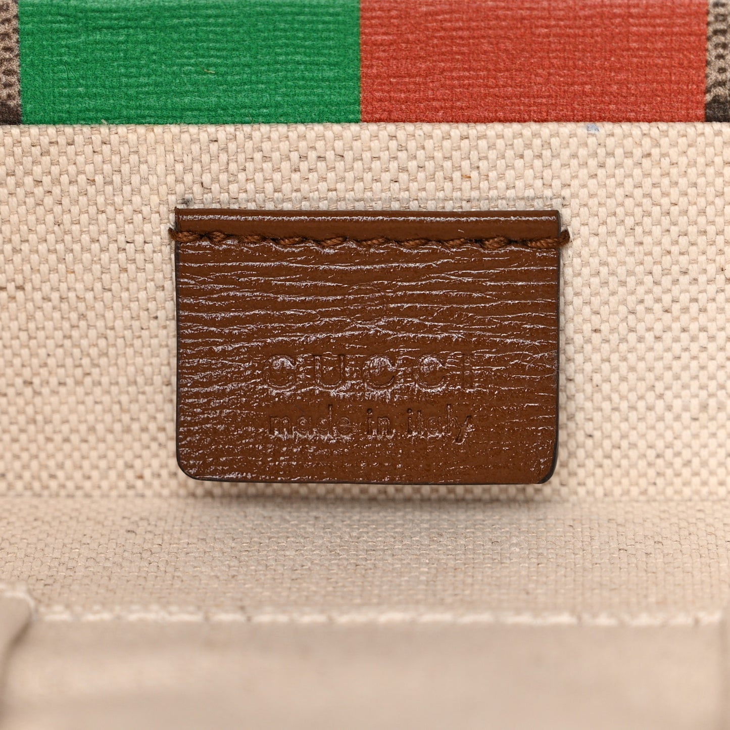 GG Supreme Monogram Azalea Calfskin Fake/Not Retro Interlocking G Beauty Case Beige Ebony Brown Sugar