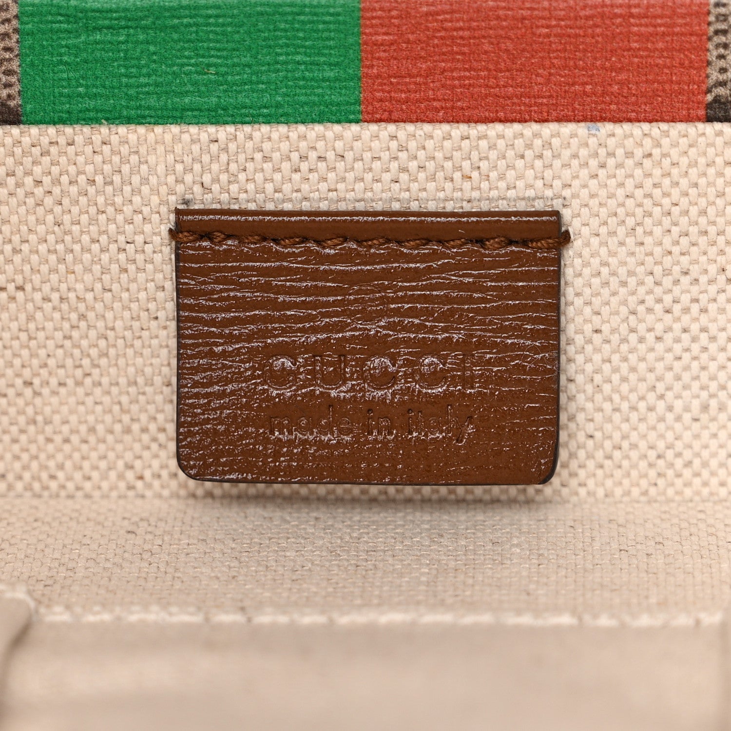 Gucci GG Supreme Monogram Azalea Calfskin Fake/Not Retro Interlocking G Beauty Case Beige Ebony Brown Sugar 6 of 10