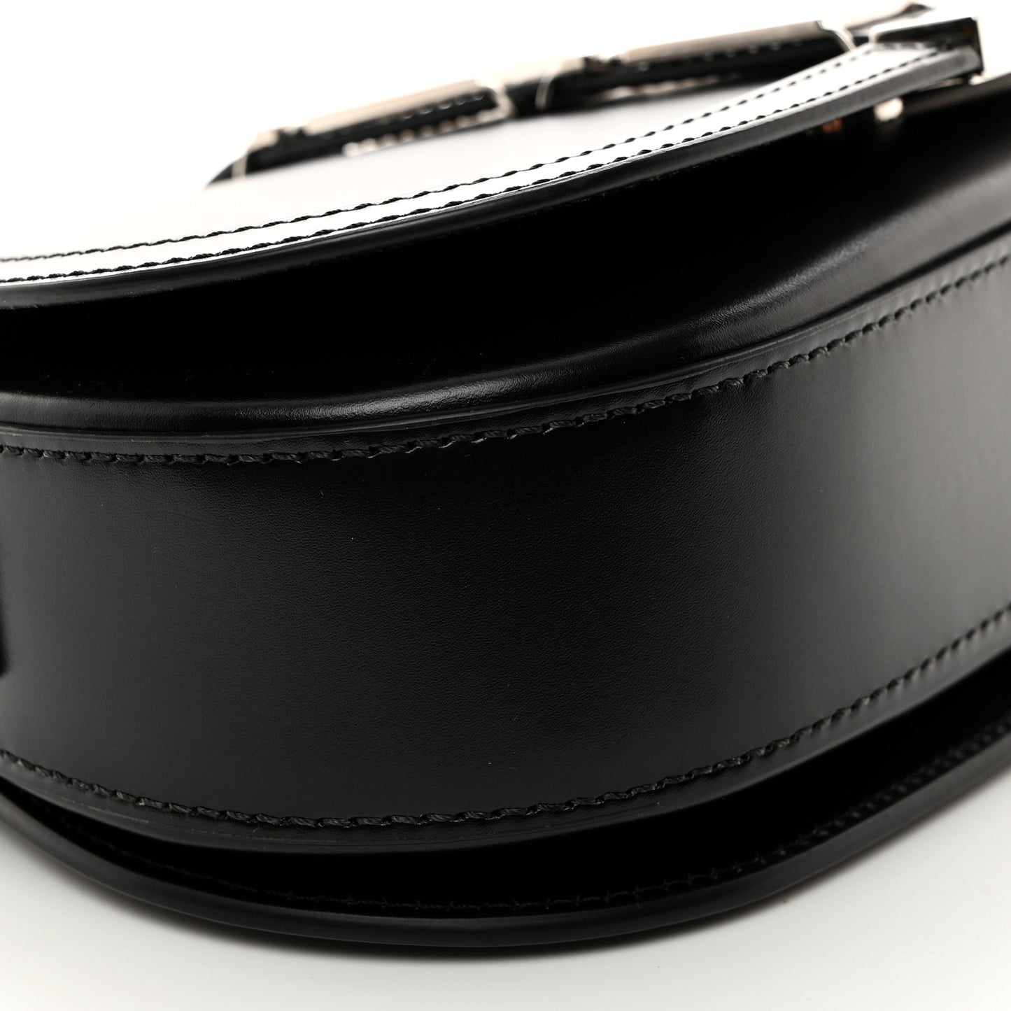 Calfskin Medium Greca Goddess Shoulder Bag Black