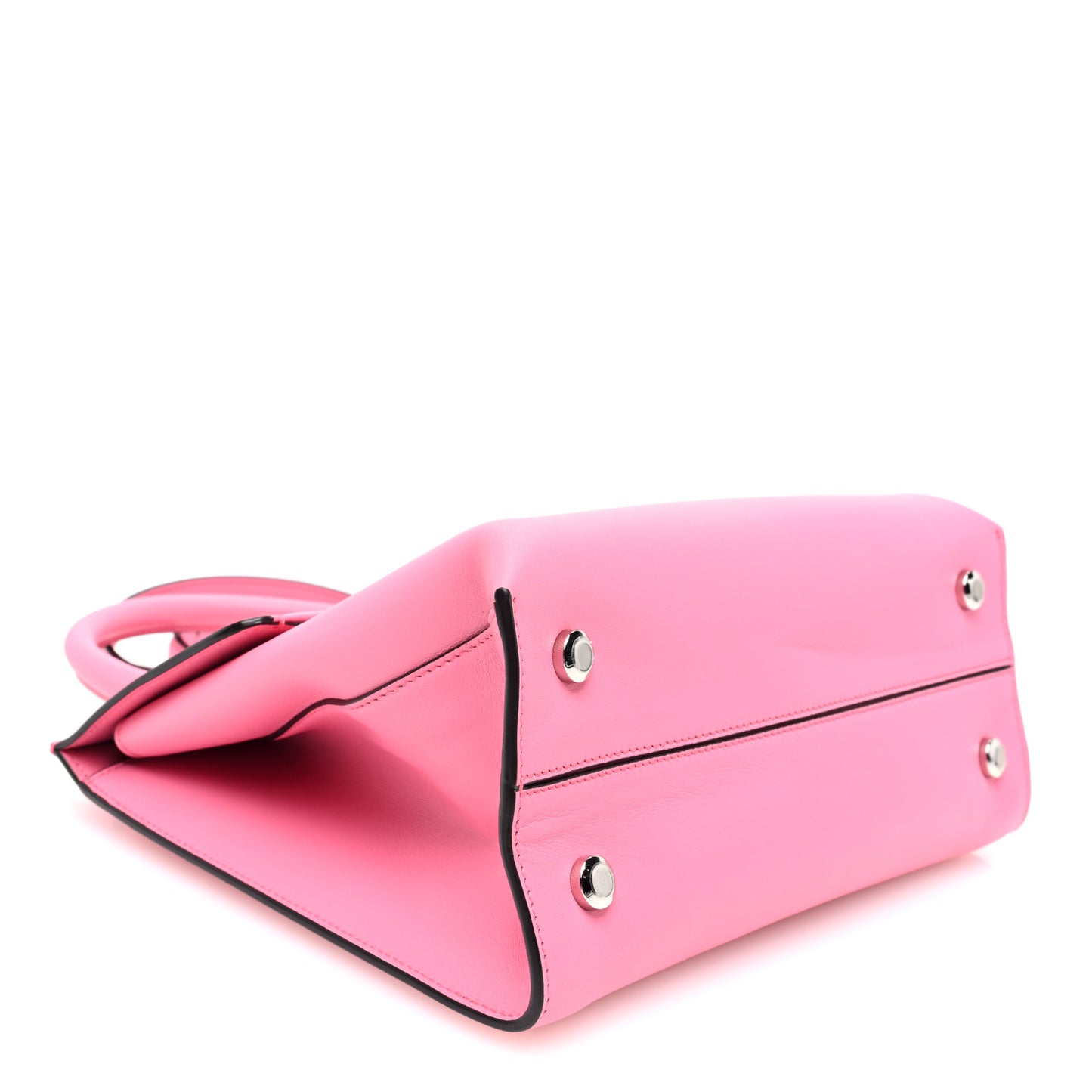 Calfskin Gancini Trifolio Top Handle Bag Peonia