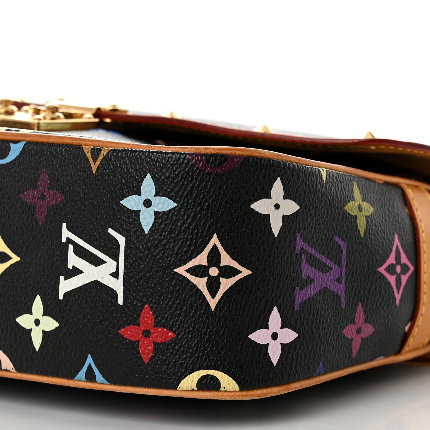 Louis Vuitton Monogram Multicolor Sologne Black 10 of 13