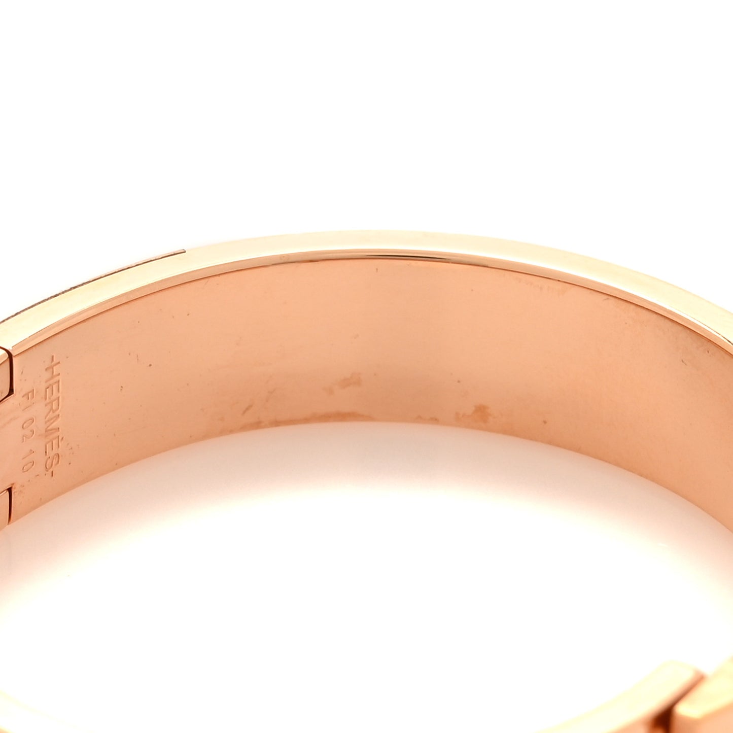 Enamel Narrow Clic Clac H Bracelet PM Rose Patch