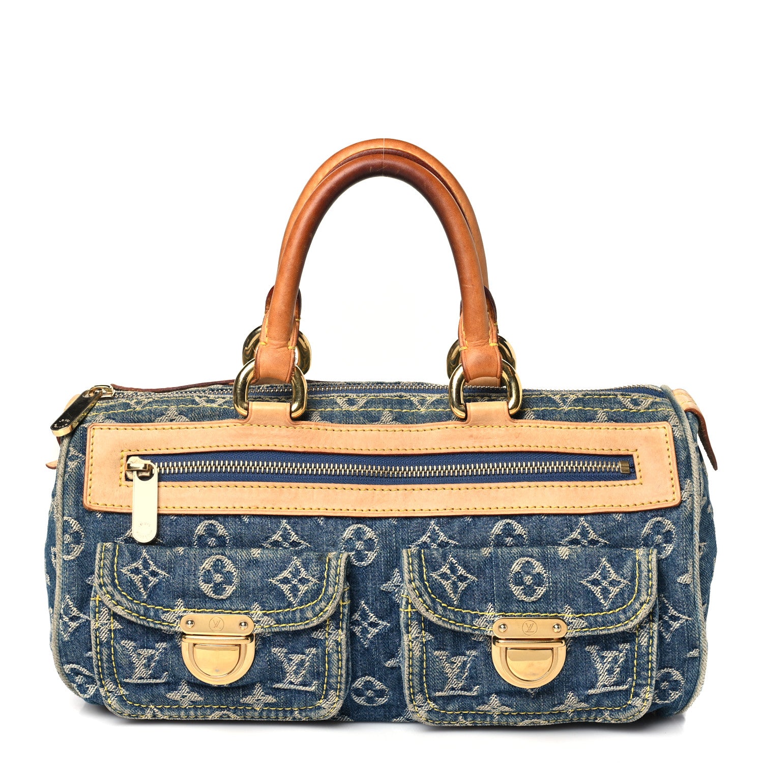 Louis Vuitton Monogram Denim Neo Speedy Blue 1 of 11